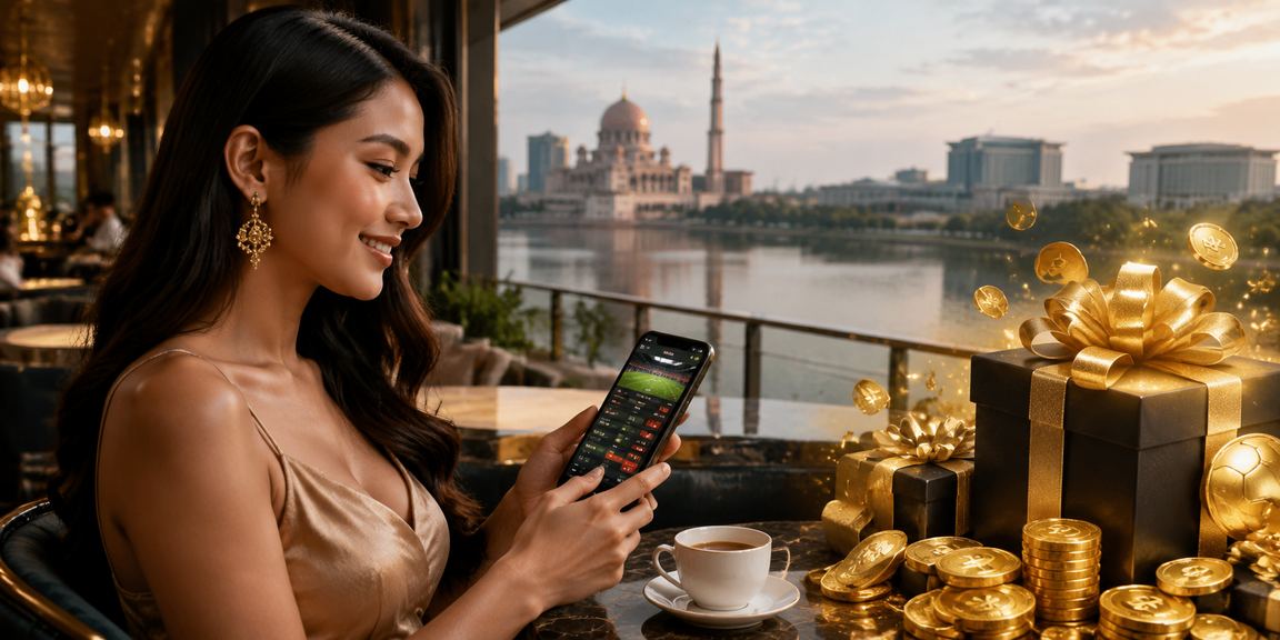 Pengguna di Putrajaya membaca odds perlawanan sukan melalui aplikasi mudah alih superenalotto